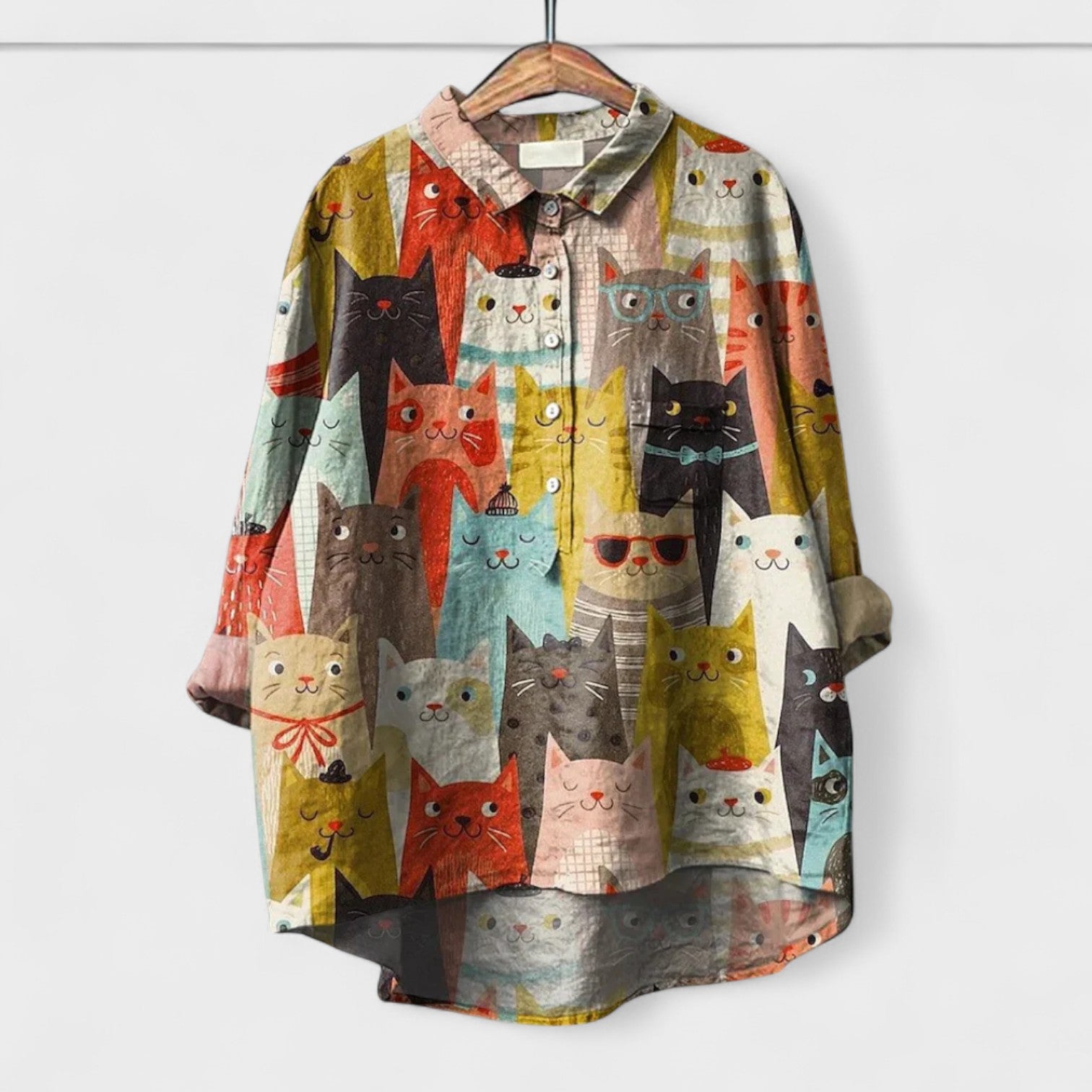 Desenli Bayan Gömlek