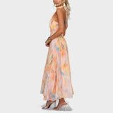 Şık turuncu elbise