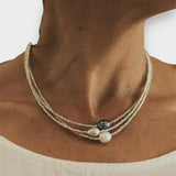 Ines | Doğal İncili Vintage Kolye