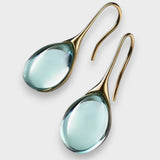 Nina | Altın ve Gümüş Renkli Kristal Sallantılı Küpe