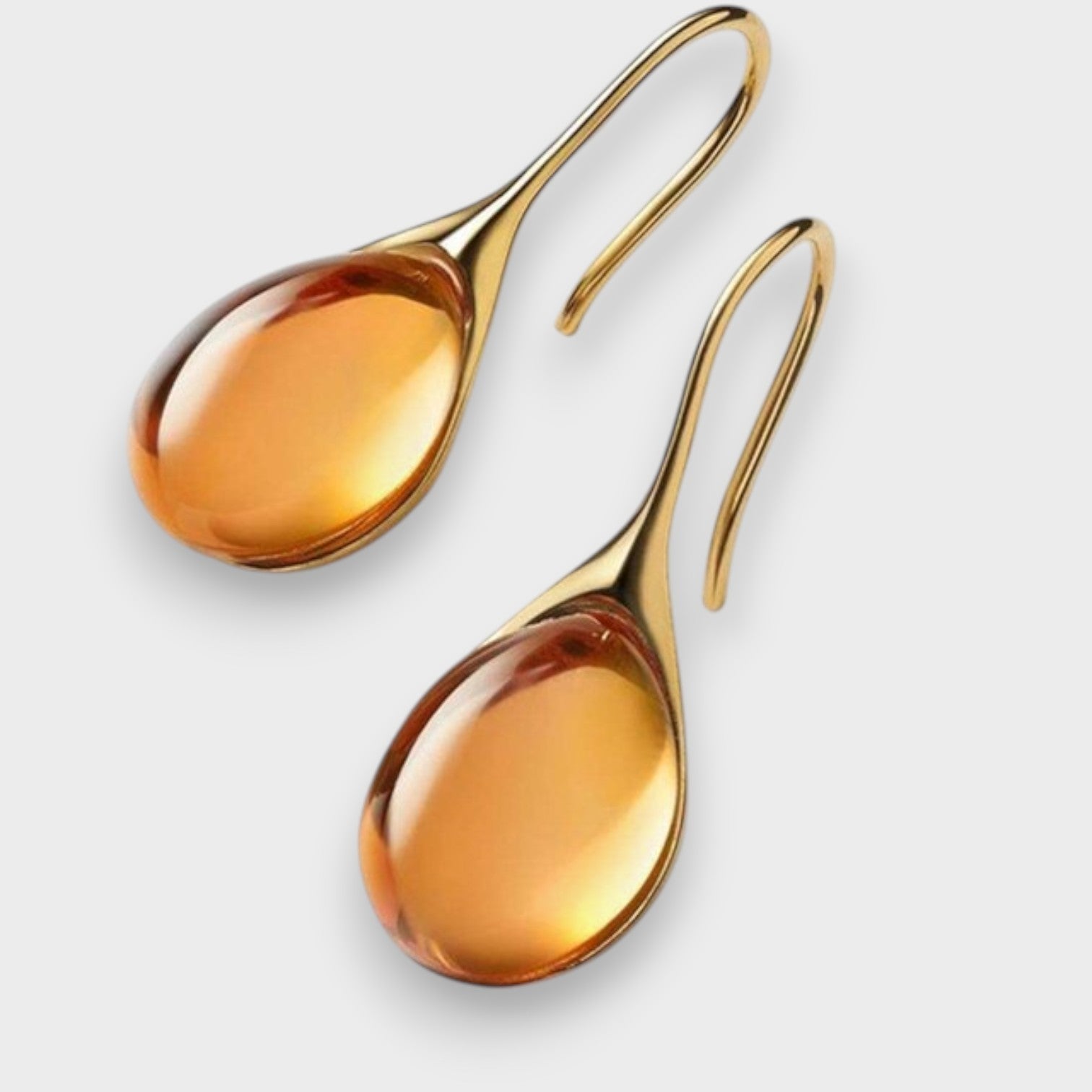 Nina | Altın ve Gümüş Renkli Kristal Sallantılı Küpe