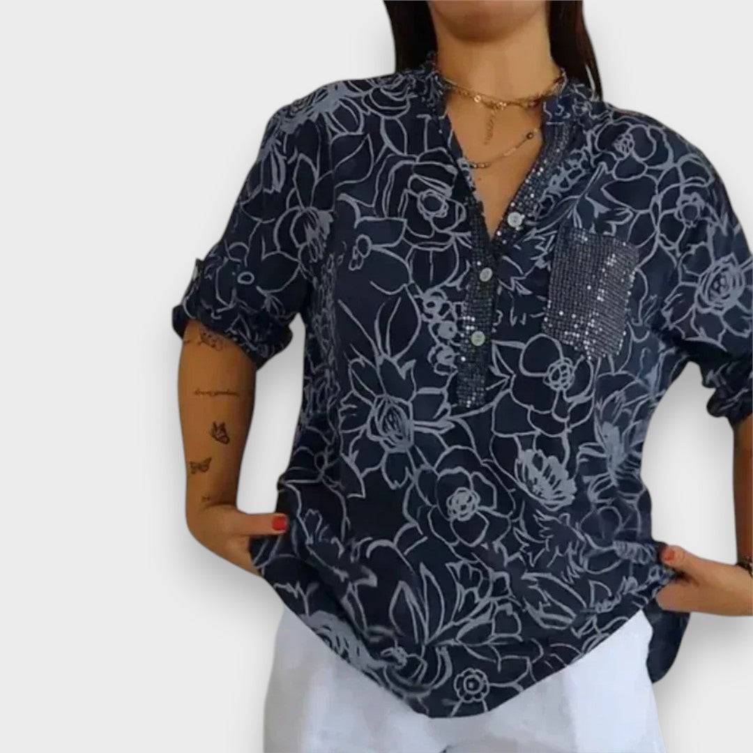 Ekin | Çiçek Desenli Bluz