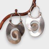 Eylem | Vintage Asimetrik Gümüş Küpe