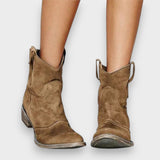 Aysel | Deriden yapılmış süet çizmeler