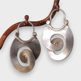 Eylem | Vintage Asimetrik Gümüş Küpe