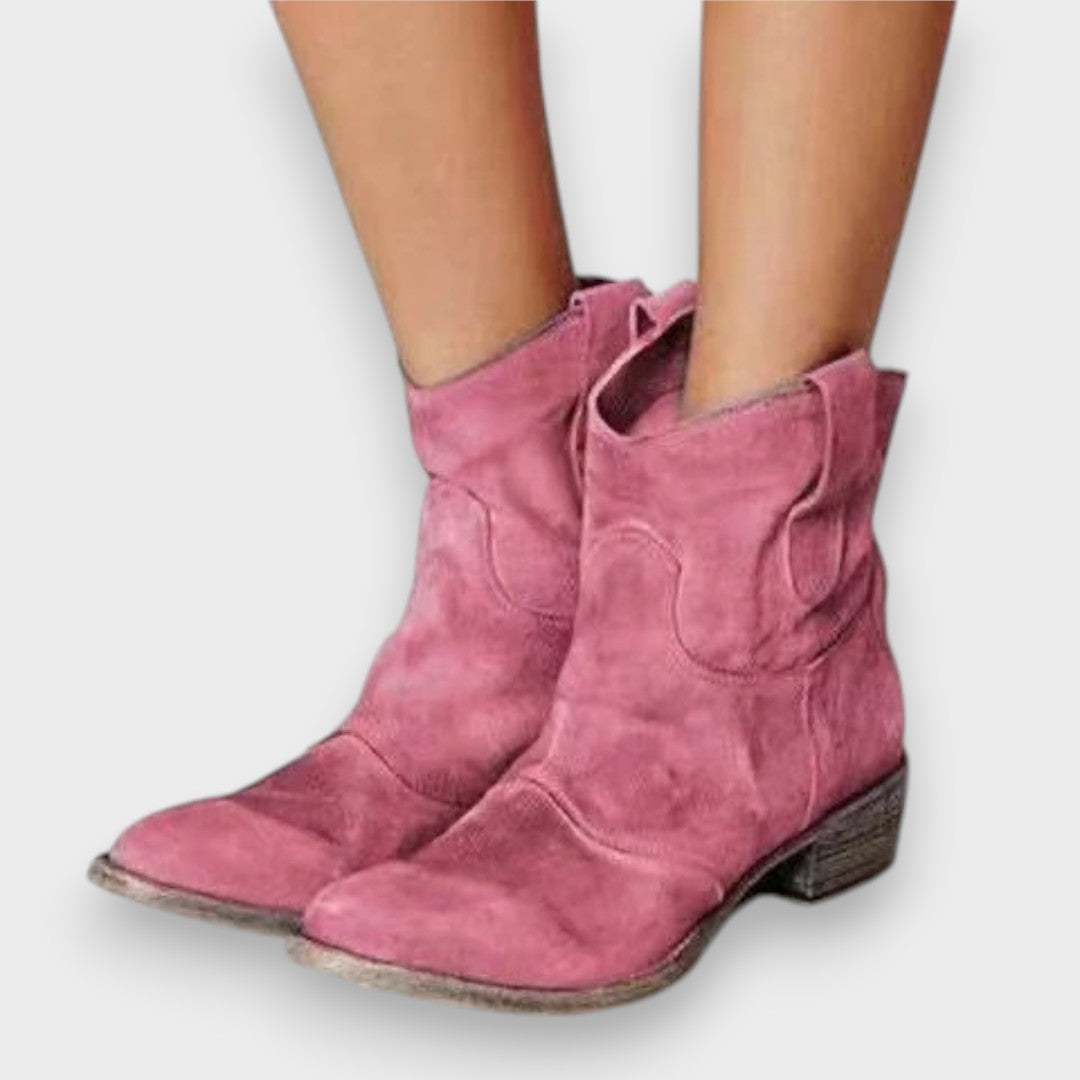 Aysel | Deriden yapılmış süet çizmeler