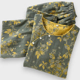 Gülyüz | Vintage Pamuklu Pijama, 3/4 Kollu