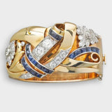 Aybuke | Altın Vintage Zirkonya Yüzük