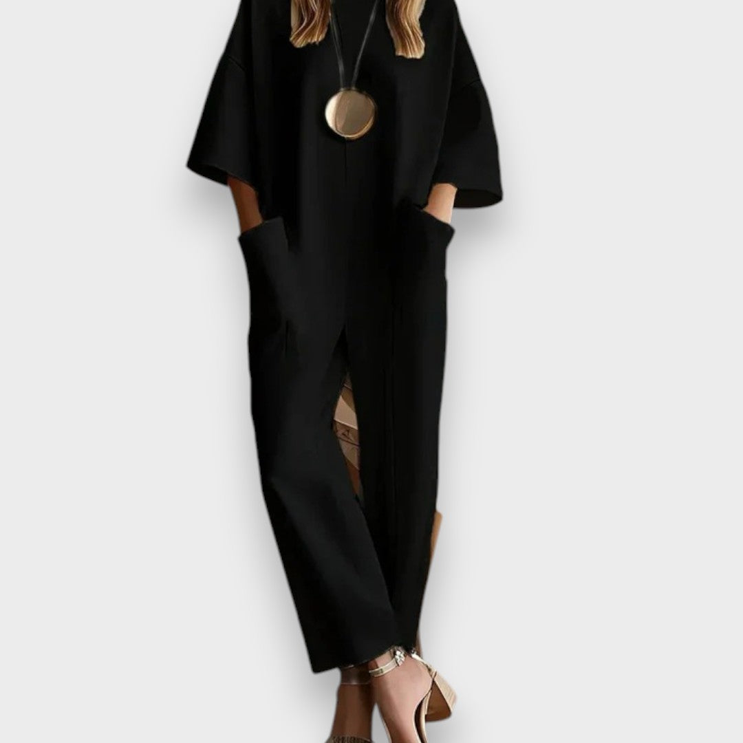 Yonca Nur | Kadınlar İçin Bol Kollu Rahat Tulum