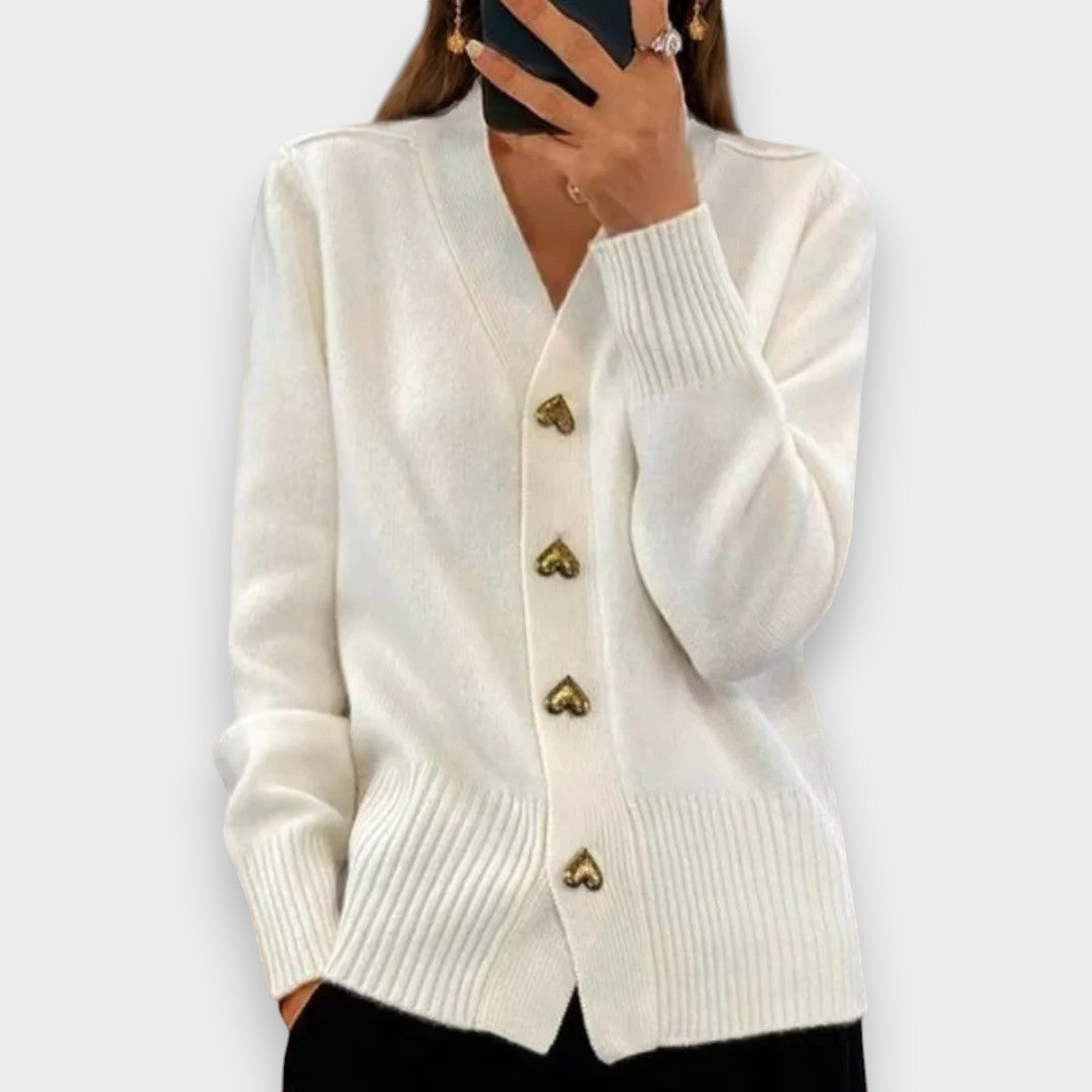 Duru | Yumuşak Kalpli Düğmeli Hırka