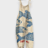 Cemile | Denizci Tarzı Hafif El Yapımı Tulum