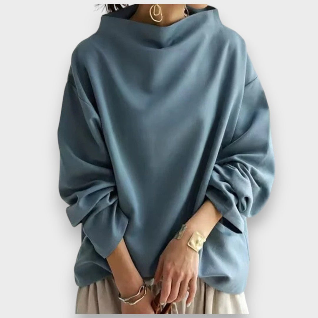 Oya | Yüksek Yaka Yumuşak Triko Üst